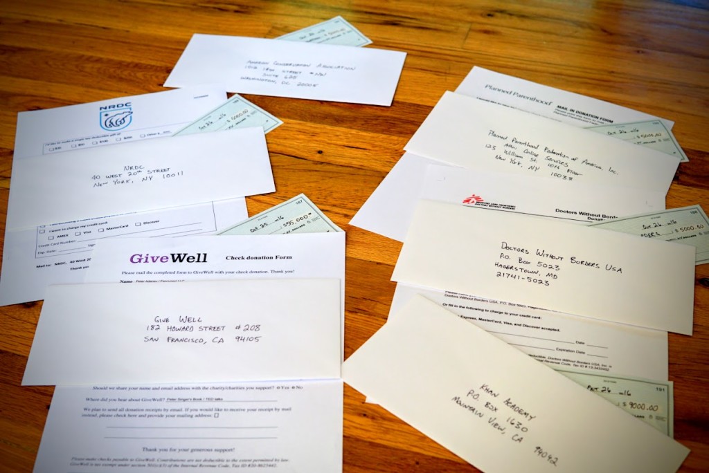 For my 42nd birthday, Mrs. MM let me give away all this money